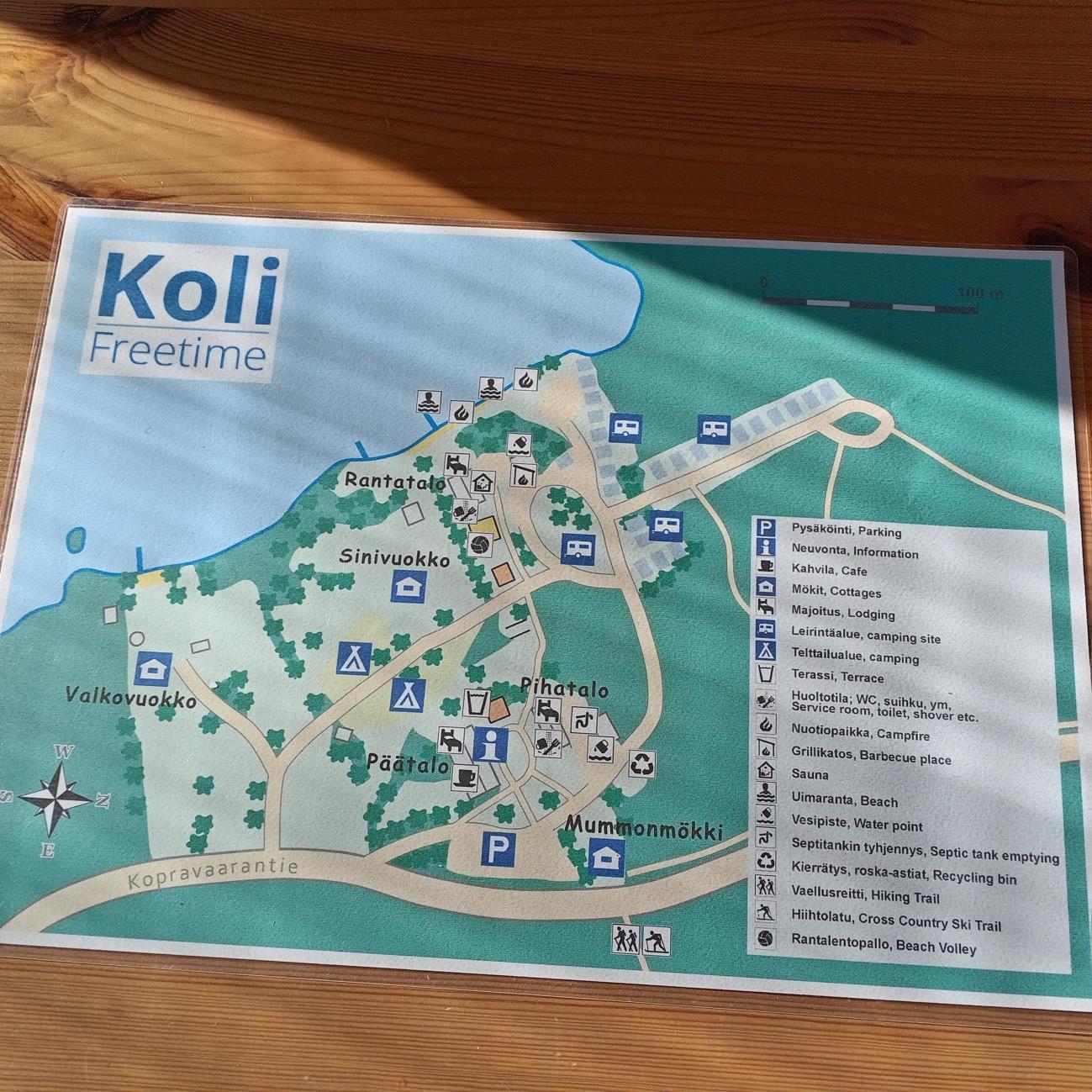 Koli Freetime area map